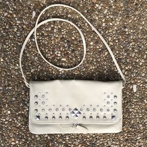 Aldo Leather Aldo Crossbody Purse With Jewels